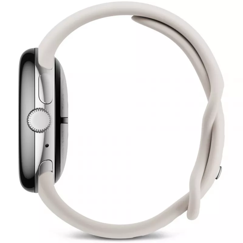 Google Pixel Watch 3 LTE Sport Wristband 41mm, Hõbedane/Porcelain