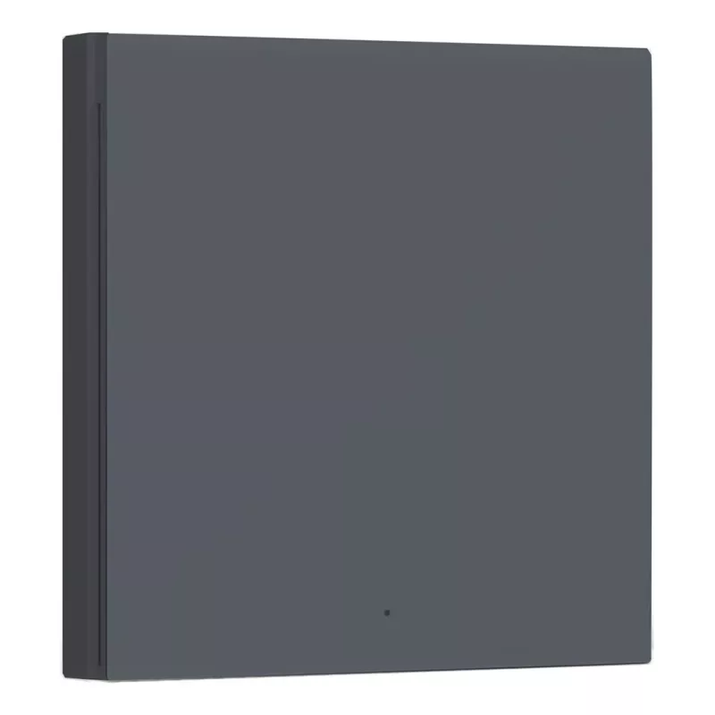 AQARA nutikas seinalüliti H1 EU (ilma nulljuhtmeta, ühe klahviga) (WS-EUK01-G), hall - Zigbee seinalüliti releega
