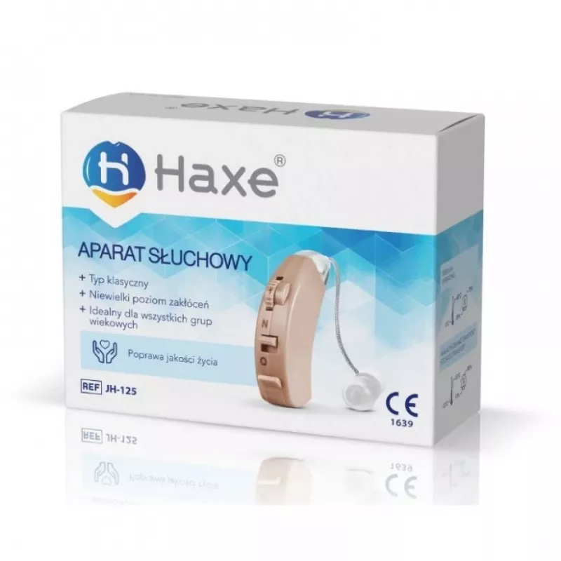 Haxe kõrvakuuldeaparaat JH-125, laetav, beež, 4 helitugevuse taset, 45 dB võimendus