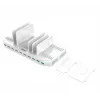 Laadimisjaam Unitek Y-2190A — 10× USB-porti (8×USB2.0 + 2×USB3.2 Gen1), juhtmevaba laadimine, 96W kokku