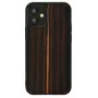 Kaitsev telefonikott Man and Wood iPhone 12 mini jaoks — eebenmust