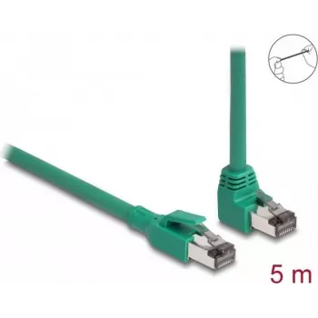 DeLOCK RJ45 võrgukaabel PROFINET SF/UTP 90° nurga all 5 m roheline