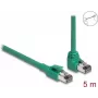 DeLOCK RJ45 võrgukaabel PROFINET SF/UTP 90° nurga all 5 m roheline