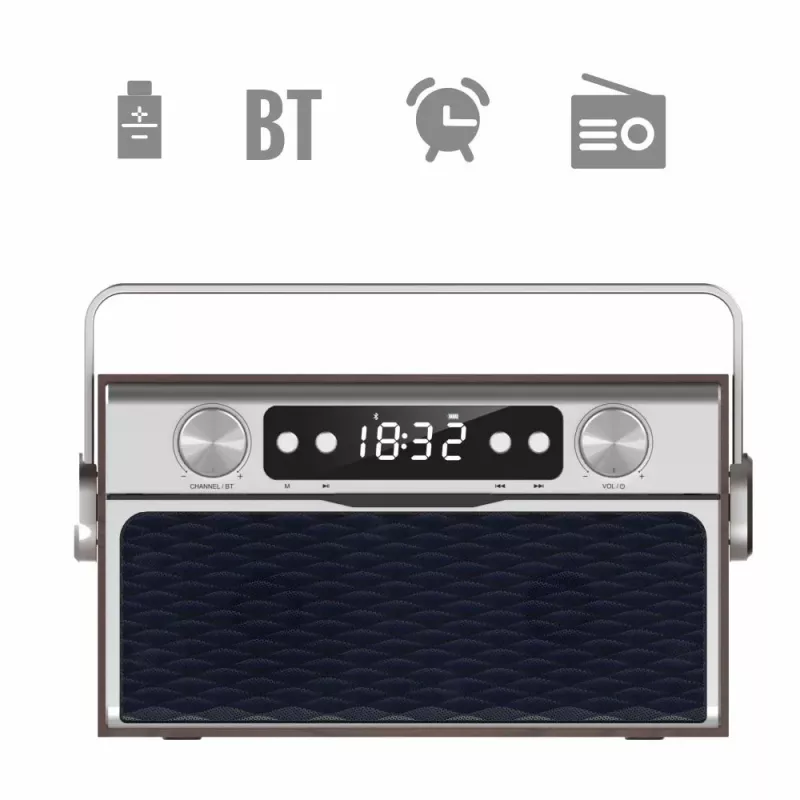 Kaasaskantav raadio MANTA RDI917PRO Bluetoothi ja USB-esitusega