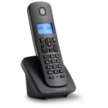 Motorola C4201 analoog-/DECT-telefon helistaja ID-ga, must