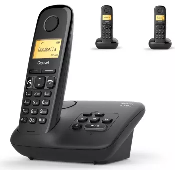 Analoog-DECT telefon Gigaset A270A helistaja ID-ga juhtmeta telefonitoru must