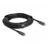DeLOCK Active Optical USB-C Video + Data + PD kaabel 10 m Must