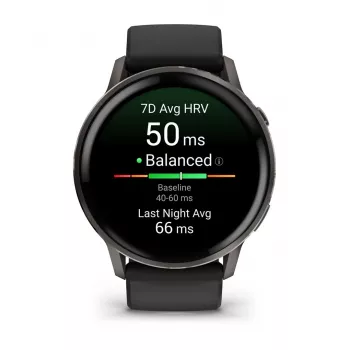 Nutikell GARMIN Venu 4 1.4-tolline AMOLED GPS must, 45 mm korpus, 8 GB, 12-päevane aku, 5 ATM