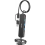 KVM-jaotur Unitek U1344ABK01 — 10 Gbps, lülitamine 2 hosti vahel, 3× USB-A porti