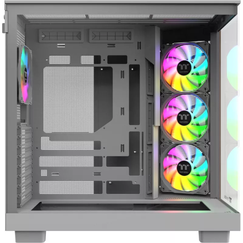 Arvutikorpus Thermaltake View 380 XL WS ARGB Snow Valge — Midi Tower, ATX tugi, aknaga
