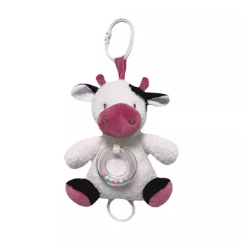 Muusikakarp TULILO lehmamudel, valge-burgundia viimistlus, 18 cm