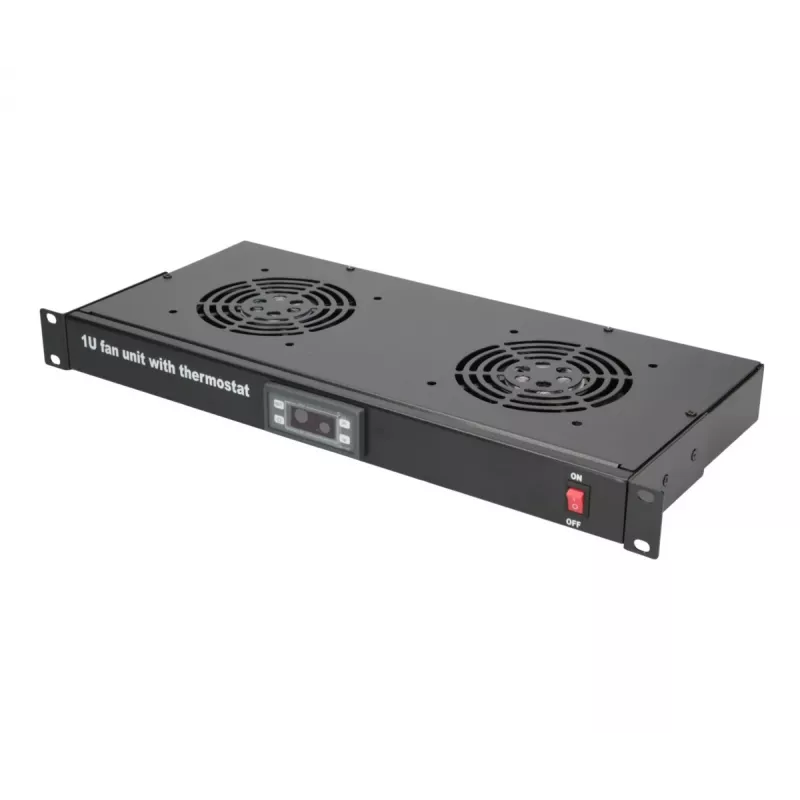 Ventilaatoripaneel Extralink EX.19089 19 tolli 2 ventilaatorit termostaadiga