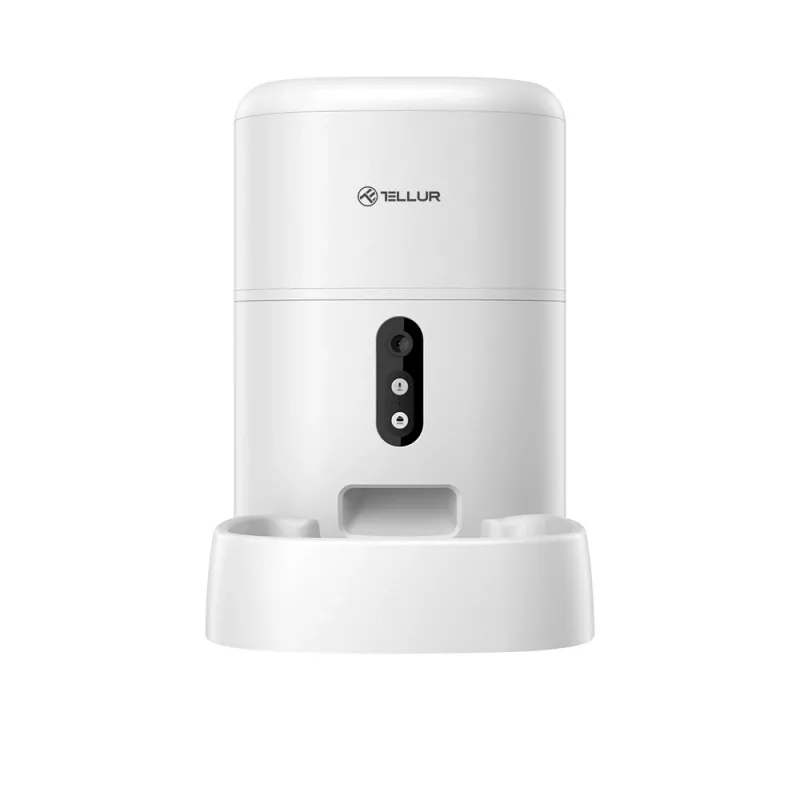 Automaatne lemmikloomasöötur Tellur TLL331461 UltraHD-kaameraga, 4 L, valge