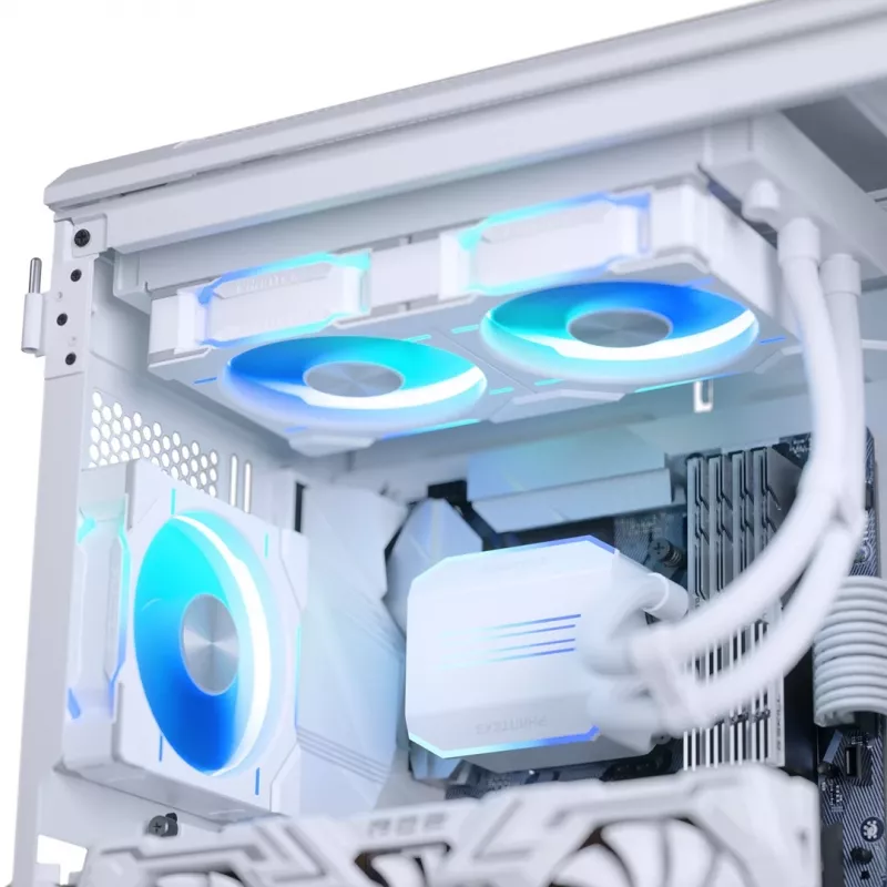 Phanteks Glacier One 240D30 DRGB protsessori kõik-ühes vedelikjahutus 12 cm Valge 1 tk