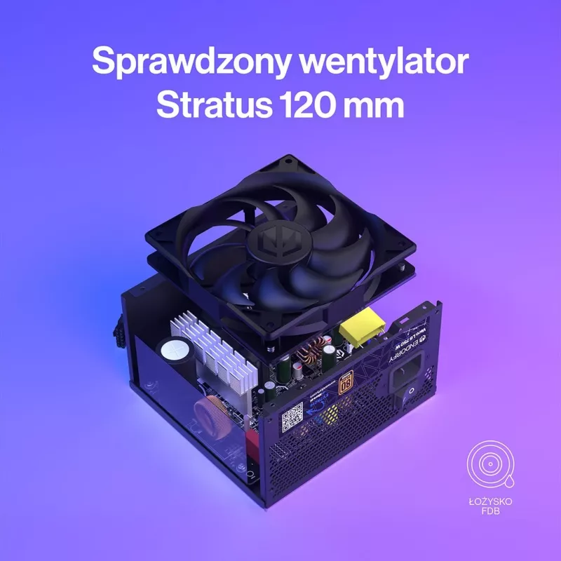 Toiteplokk ENDORFY Vero L6 750 W, 24-kontaktiline ATX, 80 PLUS Bronze, 120 mm ventilaator, must