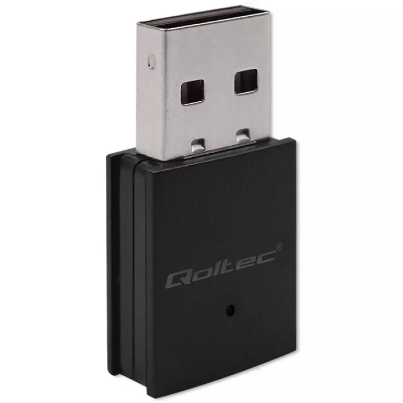 Juhtmevaba mini-USB Wi-Fi-adapter QOLTEC 57007 – üheribaline 2,4 GHz, kuni 150 Mbit/s, sisemine antenn