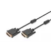 DIGITUS - DVI-kaabel - Dual Link - DVI-D (M) - DVI-D (M) - 5,0m - Vormitud, pöidlakruvid - Must (AK-320101-050-S)