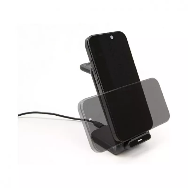 DELOCK 66941 juhtmevaba laadija 3-ühes nutitelefonile, nutikellale, kõrvaklappidele USB USB-C 15W siseruumidesse Must