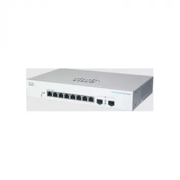 Hallatav L2 Gigabit Ethernet lüliti Cisco CBS220-8T-E-2G — 8x RJ-45 10/100/1000, 2x SFP, 1U, 20 Gbit/s, 8192 MAC