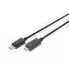 Adapterkaabel Displayport 1.2 lukustusega 4K 60Hz UHD tüüp DP/HDMI A M/M must 2 m
