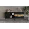 Cama INSERTO 3D1W kummut 190x40x80 must + LED