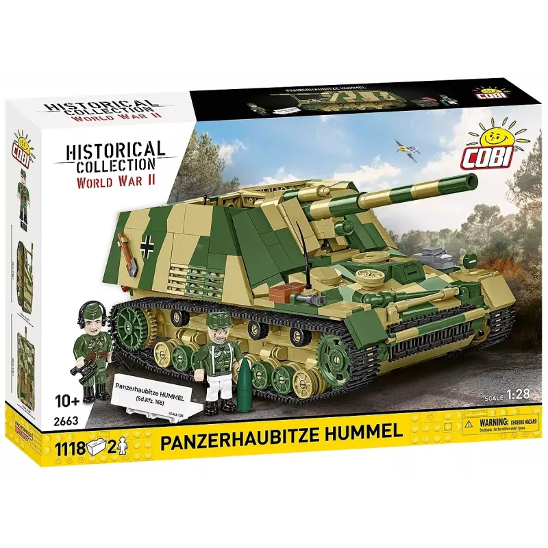 Ehituskomplekt Cobi Panzehaubitze Hummel 1118 osa mudelikomplekt