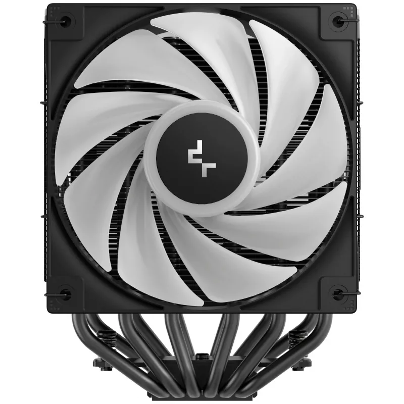 Õhkjahuti DeepCool AG620 BK ARGB V2 — 120 mm kahe ventilaatoriga, 6 soojustoru, LGA 1700/AM4/AM5 tugi, must