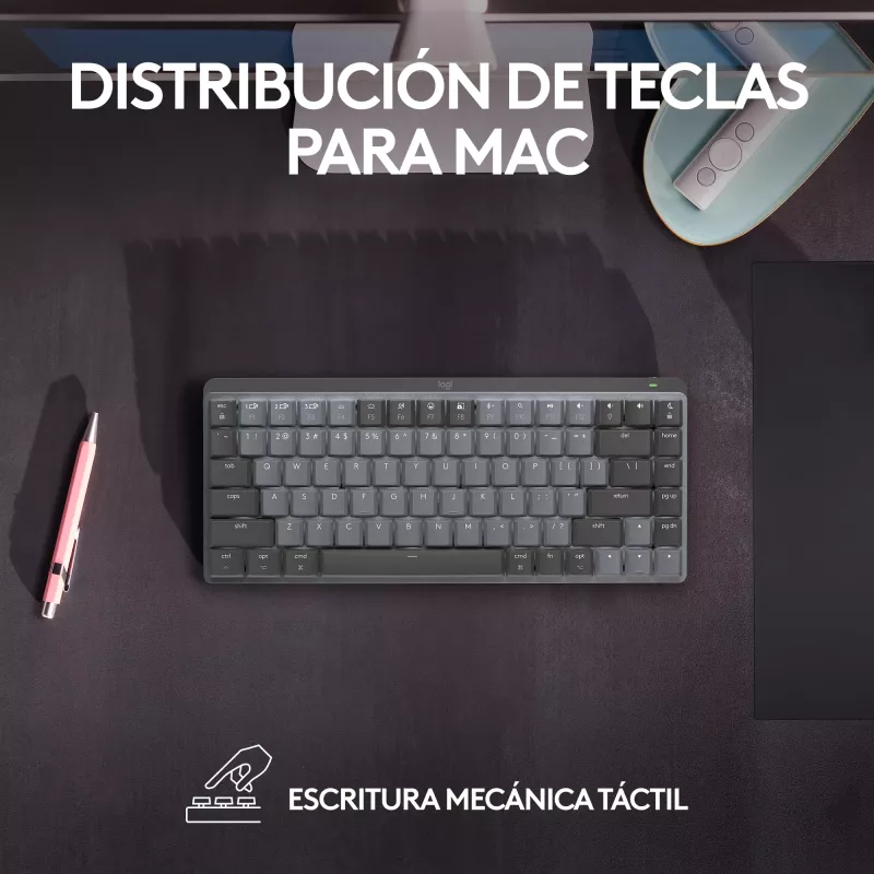 Logitech MX Mechanical Mini juhtmeta klaviatuur, tenkeyless, Bluetooth