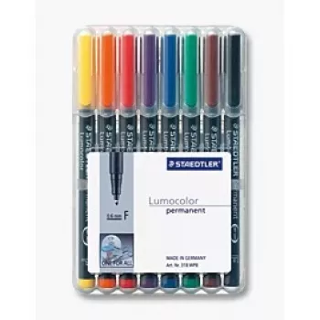 Püs marker Staedtler 318 WP8 Must Sinine Pruun Roheline Oranž Punane Violetne Kollane 8 tk
