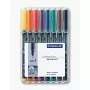 Püs marker Staedtler 318 WP8 Must Sinine Pruun Roheline Oranž Punane Violetne Kollane 8 tk