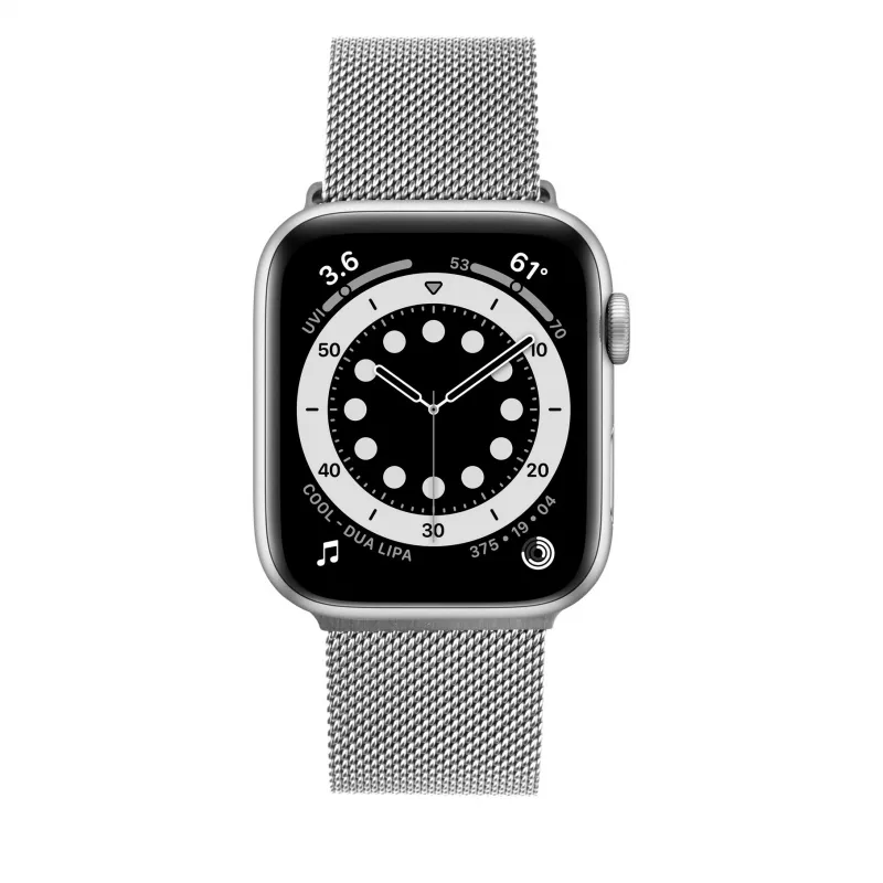 Võrkrihm FIXED Apple Watchile 38/40/41 mm — FIXMEST-436-SL hõbedane, Milano roostevaba teras, reguleeritav