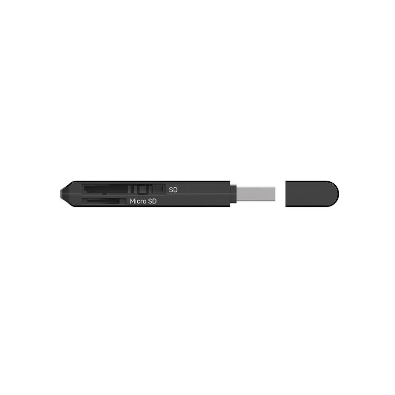 Kaardilugeja Unitek Y-9327A USB 3.2 Gen 1 Type-A — MicroSD/SD, 2 pesa, 5000 Mbit/s, must