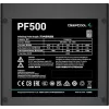 Toiteplokk DeepCool PF500 500 W ATX 2.4, 80 PLUS, 120 mm ventilaator, 20+4 pin, 2×6+2 PCIe, 4×SATA