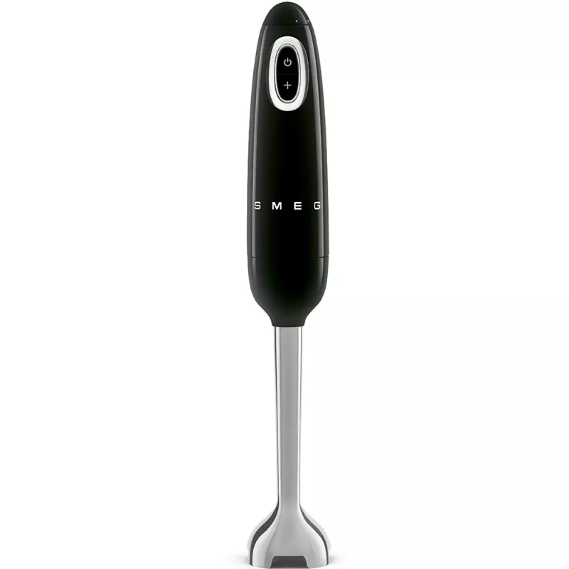 Smeg HBF03BLEU saumikser — 700 W käsimikser, 1,4 L kannuga, roostevabast terasest tera, must