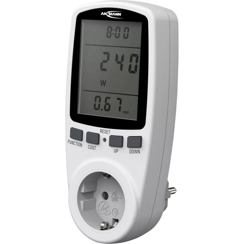 Energiakulumõõtur ANSMANN APM2 120-0007 LCD-ekraaniga