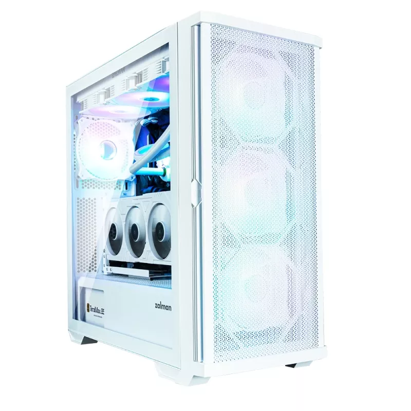 Zalman Z10 DUO ATX ZM-IF120 x4 Valge
