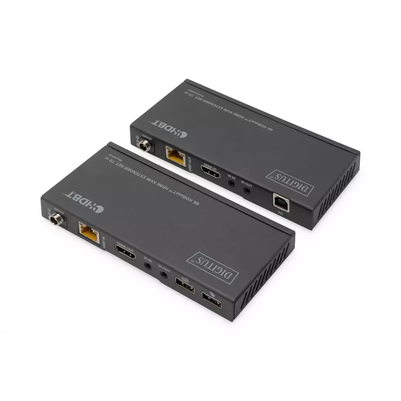 KVM-pikenduskomplekt Digitus 4K HDBaseT HDMI 70 m juhtmega