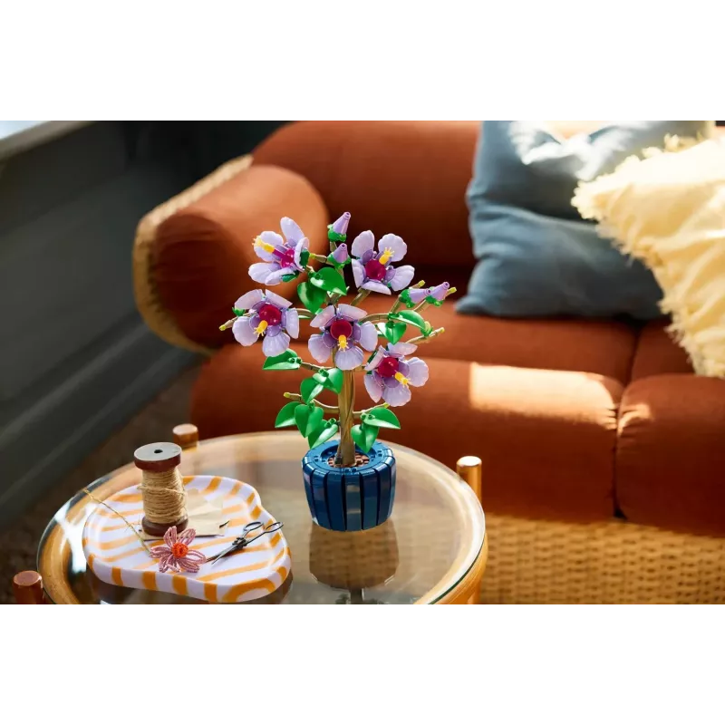 LEGO botaaniline ehituskomplekt Hibiscus lill 10372 – 660 tükki, väljapanekumudel, 250×360×130 mm