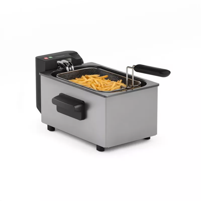Tristar Fritüür | FR-9338 | Võimsus 2000 W | Mahutavus 3 L | Roostevaba teras/must