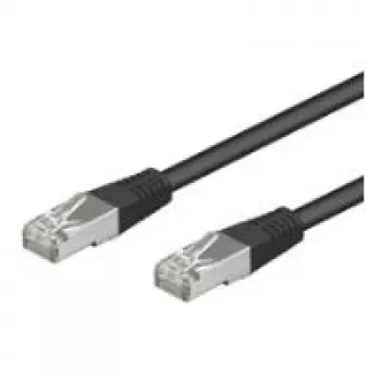 Wentronic Goobay CAT 5e paigalduskaabel, SF/UTP, must, 0,25 m - CCA vase segu (95211)