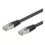 Wentronic Goobay CAT 5e paigalduskaabel, SF/UTP, must, 0,25 m - CCA vase segu (95211)