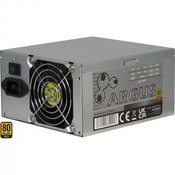 Toiteplokk INTER-TECH Argus 600AA2 600W 80+ Gold, ATX, ühe +12V haruga