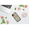 Kaitsev nutitelefoni ümbris iKins iPhone XS Max jaoks — Pop Mint Must, kõva kest kõrgendatud servadega