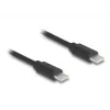 USB-kaabel DeLOCK 90369 USB 2.0 0,75 m USB C Must