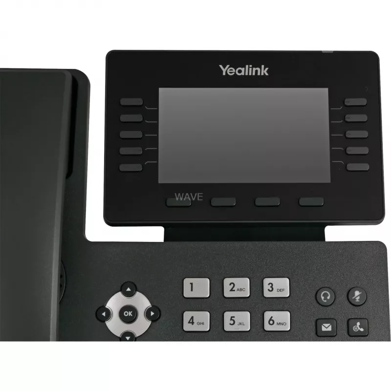 IP-telefon Yealink SIP-T54W must 10 liini LCD Wi-Fi