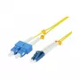 Synergy 21 LWL-2-Faser-Patchk. 3mtr.LC-SC 9/125um OS2 AD 2mm flexible Knickschutztülle - Single- bzw. Monomode-Faser - 3 m