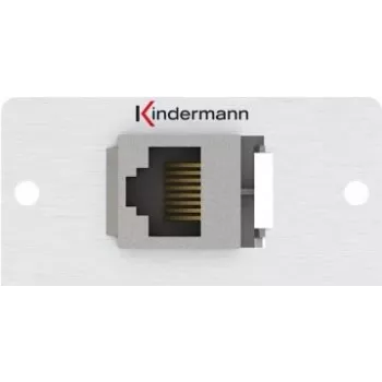 Kindermann Konnect 50 alu - Modulaarne Faceplate-Snap-In - RJ-45 (7444000423)