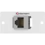 Kindermann Konnect 50 alu - Modulaarne Faceplate-Snap-In - RJ-45 (7444000423)