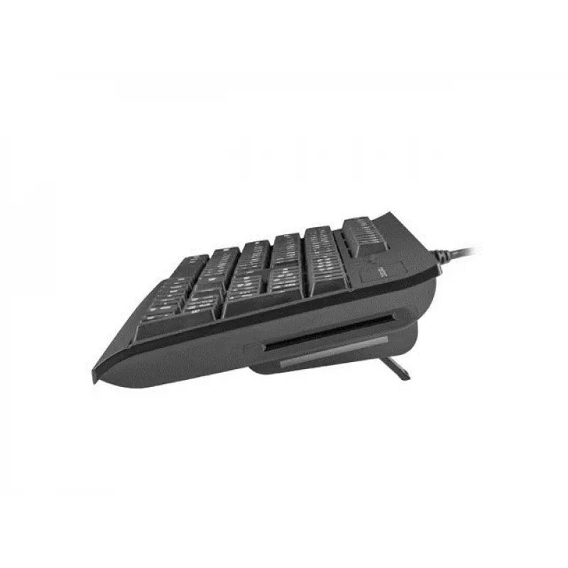 Juhtmega täissuuruses klaviatuur NATEC MORAY Kodu/Kontor USB QWERTY US International Must, 104 klahvi, numbriklahvistik
