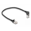 DeLOCK RJ45 võrgukaabel Cat.6A 0,25 m must